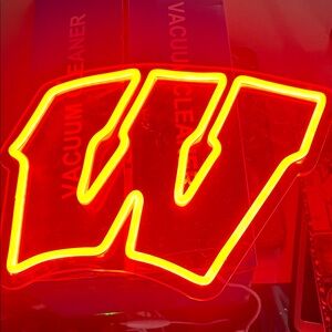 WISCONSIN Badgers Neon Sign/$75 retail